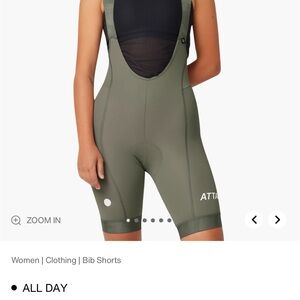 Women's Olive Bib Shorts